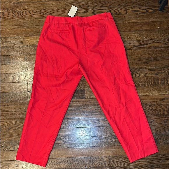 J. Crew Women's Red Skimmer CityFit Pants. NWT - Picture 6 of 7